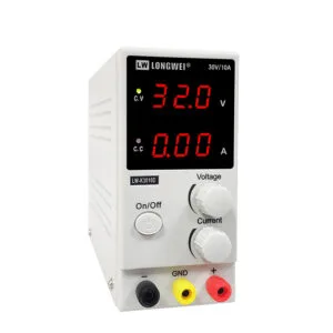 Mini digital banchtop switching DC power supply front view