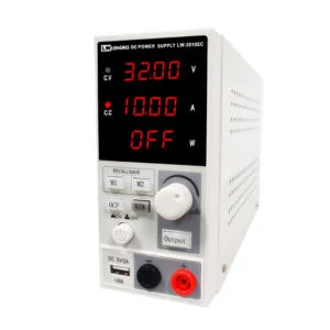 Mini benchtop programmable DC power supply font view right